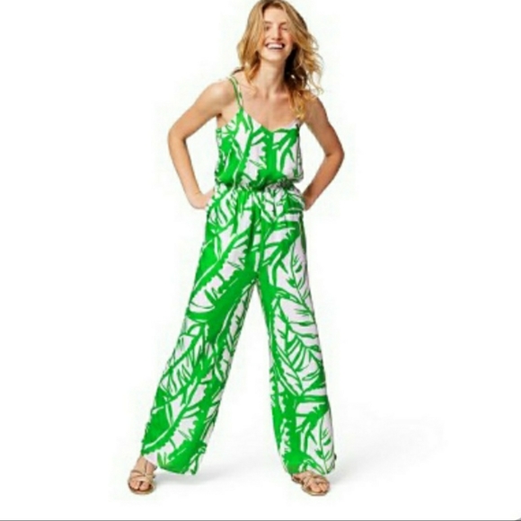 Lilly Pulitzer Pants & Jumpsuits Lilly Pulitzer Green Jumpsuit Sz L